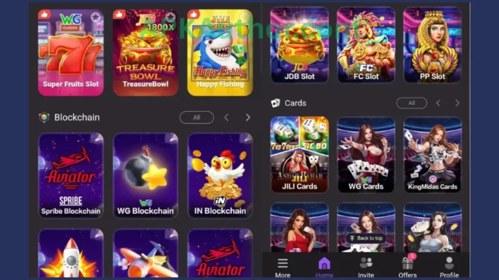 Q789 Game internal interface and jackpot winning games of app
