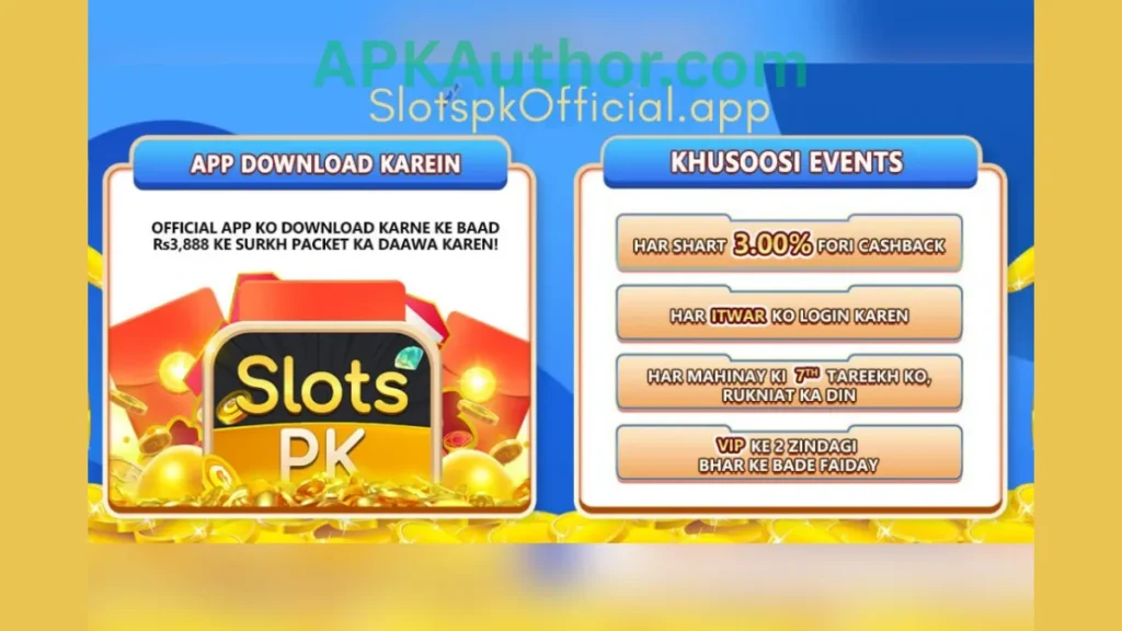 SlotsPK Game app download and regeristration rewards of game