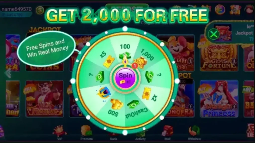ZV777 Game lucky wheel rewards of game for new game users